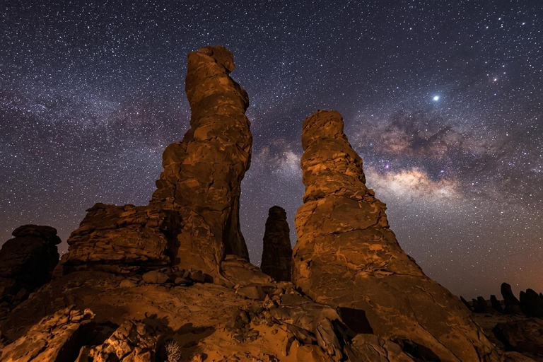AlUla: Stargazing dinner at the Al-Gharamil Reserve Tour Individual experience (one person)