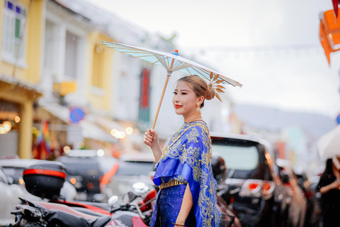 Phuket: Thai Costume Rental & Photoshoot in Phuket Old Town Thai Costume Rental with 1-Hour Photoshoot