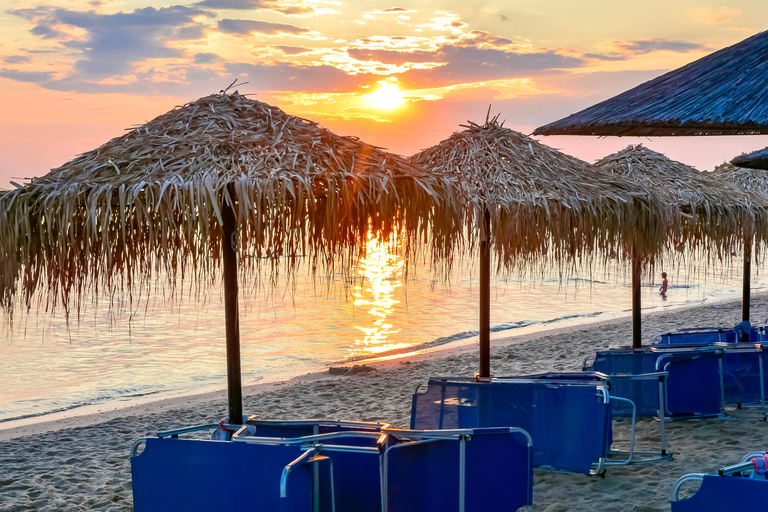 Saloniki: Halkidiki/Sithonia Swim, Sunset &amp; Olive Tour
