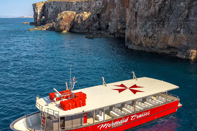 From Bugibba: Comino and Gozo Cruise with Swim Stops