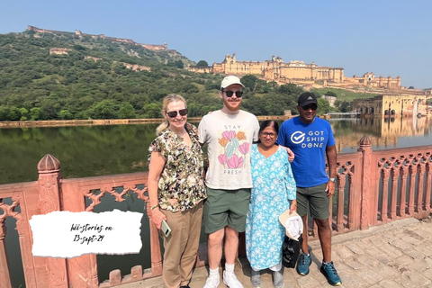 Jaipur: Amber Fort en Shopping Tour met gids en AC auto