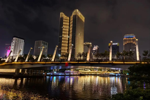 Hangzhou: Grand Canal Water Bus and Night Cruise Night Cruise Round-Trip Ticket