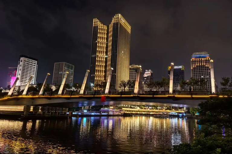 Hangzhou: Grand Canal Water Bus and Night Cruise Night Cruise Round-Trip Ticket