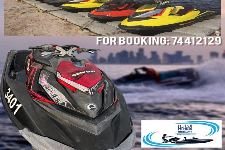 Doha, Qatar. old doha port &quot;Jetski and jet boat rentals&quot;.