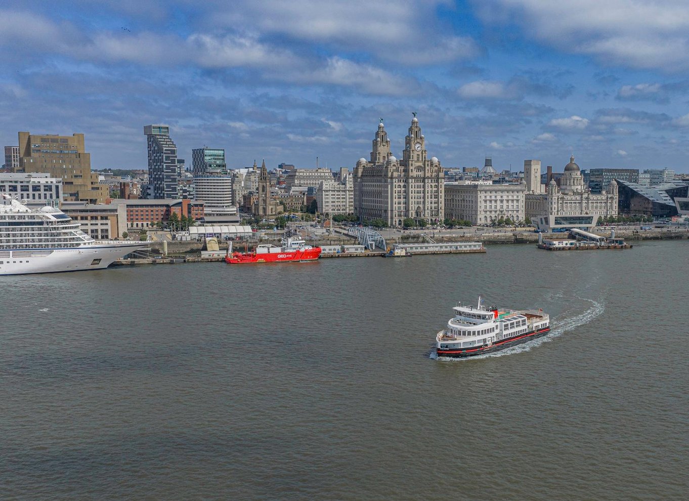 Liverpool: Sightseeing-bådtur på floden Mersey