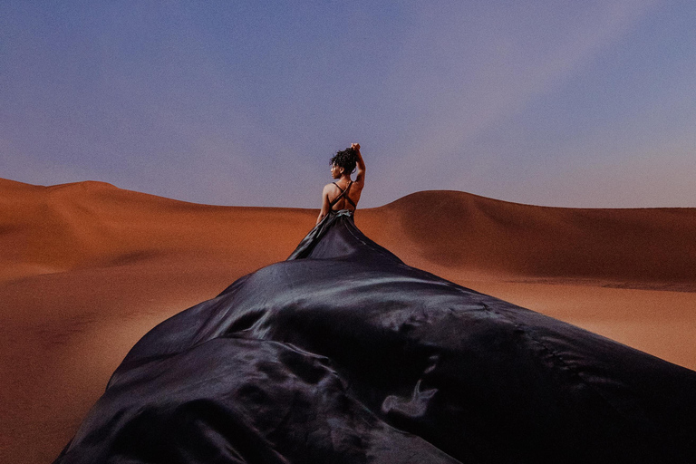 Swakopmund: Flying Dress Photoshoot Adventure in Swakopmund