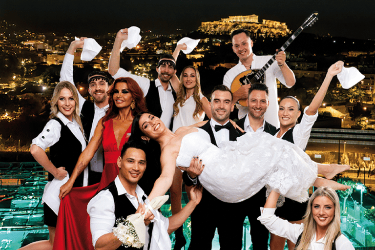 Athens: Greek Wedding Rooftop Party & Interactive Live Show Spirits Only Package
