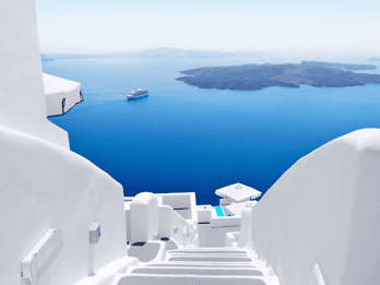 Santorini: Ö-tur för passagerare på guidad kryssning