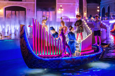 Side to Land of Legends Night Show with Boat Parade