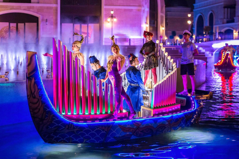 Side to Land of Legends Night Show with Boat Parade