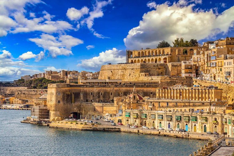 Malta: Valletta Audio Guided Walk & HO-HO Bus Tour Option Malta: Hop-On Hop-Off Bus Tour & Valletta Audio Guided Walk