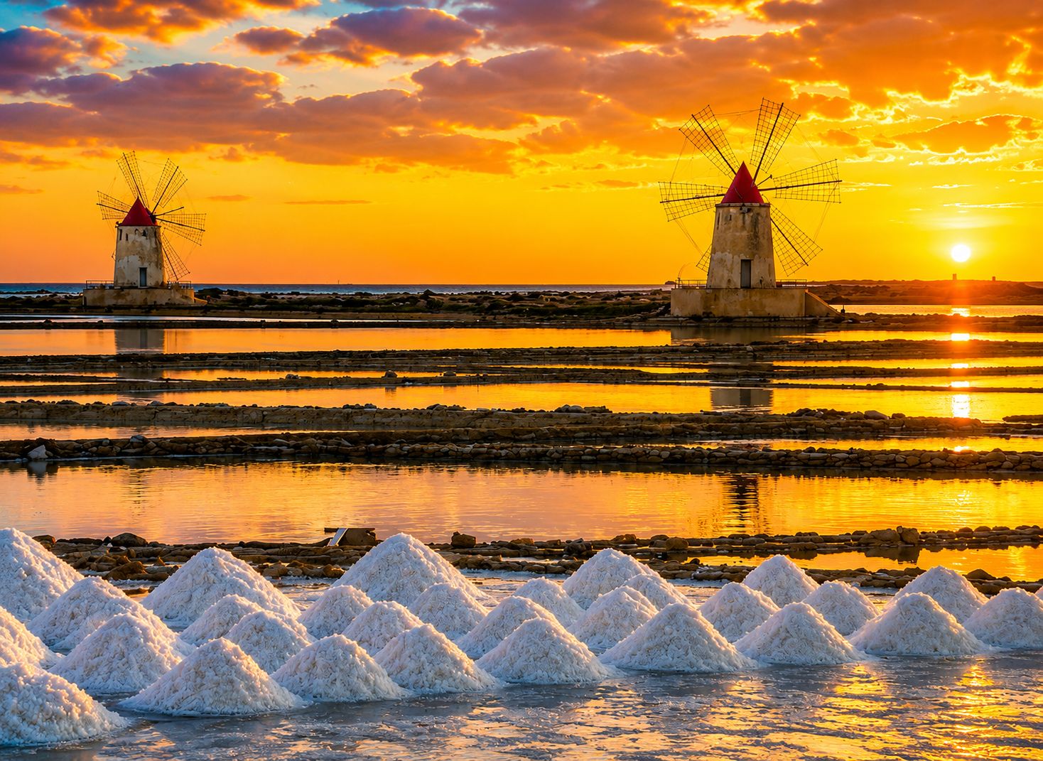 Marsala: Salinen, Mothia-Bootstour & Weinprobe