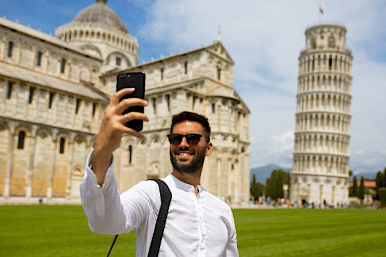 Sessão de fotos e videoreel VIP em Pisa com produtor de TV