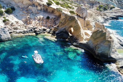 Ibiza: Wycieczka łodzią motorową do Atlantis i Es Vedra Snorkel+PaddleIbiza: Prywatna wycieczka łodzią motorową do Atlantis i Es Vedra