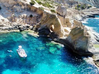 Ibiza: Excursión en lancha rápida a Atlantis & Es Vedra Snorkel+Paddle