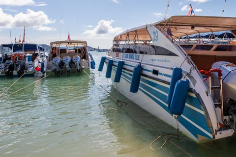 جولة على متن قارب سريع في راشا ياي وجزيرة المرجان في فوكيت + منتجع صحي بعد الشمسجولة في قارب سريع في 