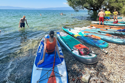 Ohrid: Stand Up Paddleboarding Tour with Landmarks &amp; Photos