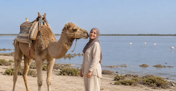 Sousse: Flamingo Lake Camel Tour with Tasting & Carriage