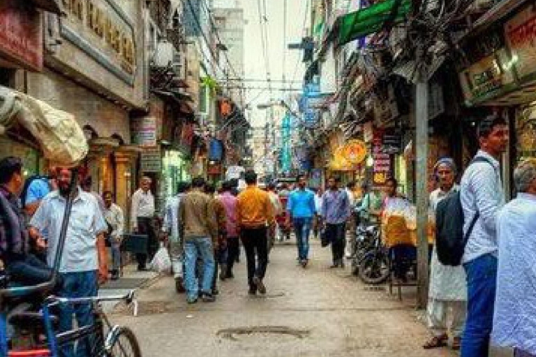 Ontdekkingstocht door Oud Delhi: Chandni Chowk, eten & Tuk Tuk TourAuto, chauffeur, gids, entreekaartjes, eten op straat & tuk tuk