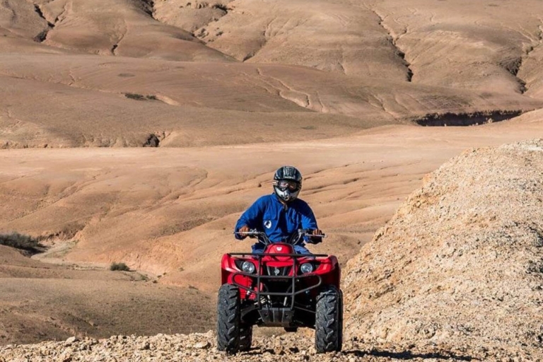 Randonnée en quad dans le désert d'Agafay