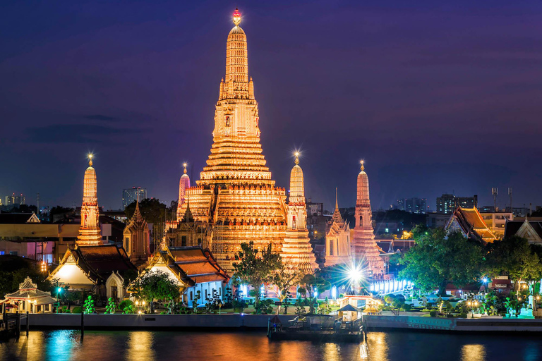 Bangkok: Tour serale con Wat Arun, Wat Pho e giro in Tuk TukTour di gruppo in inglese