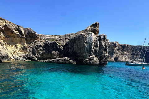 马耳他：科米诺岛、蓝色泻湖、水晶泻湖私人游船之旅马耳他：科米诺岛、蓝湖、水晶泻湖私人游船之旅