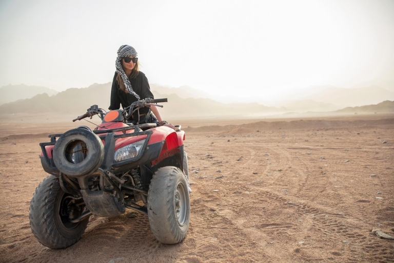 Hurghada: woestijnsafari van 3 uur met quad en kamelenritEenpersoonsquad
