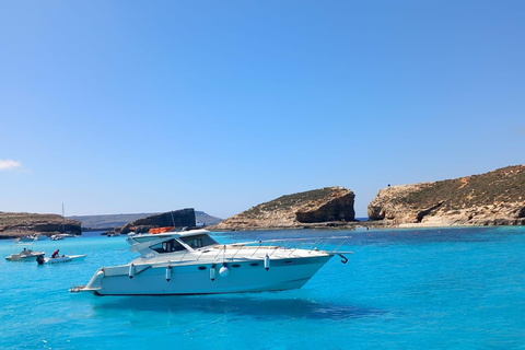 Privat båtcharter runt Gozo, Comino &amp; Blå lagunen