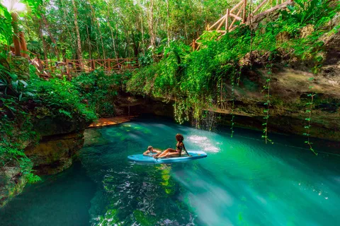 Cancún: Aventura nos Cenotes com degustação de tequila e lanche maia