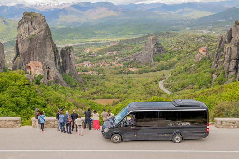 Athens: Meteora Monasteries & Caves Day Trip & Lunch Option Shared Tour in English with Bus Transfer and Lunch