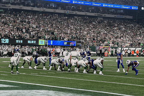 New York: New York Jets Football Game at Metlife Stadium Sideline