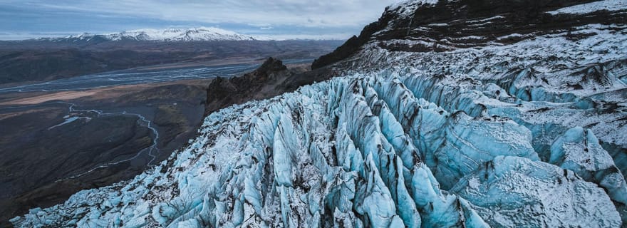 Islande : côte sud privée, cascades et randonnée sur un glacier