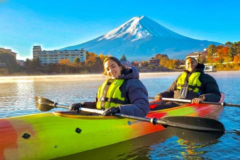 Coffee on a Kayak with Mt. Fuji - Early Morning - Image 2