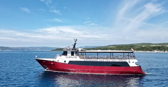 Krk: Rab & Pag Bootsfahrt mit Schwimmen & Städtetour mit Mittagessen