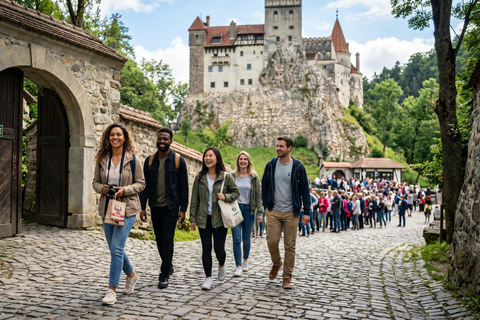 Bucharest: Wednesday’s Nevermore, Bran & Peles Castles Tour Audio guide in 24 languages