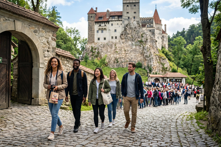 Bucharest: Wednesday’s Nevermore, Bran & Peles Castles Tour Audio guide in 24 languages