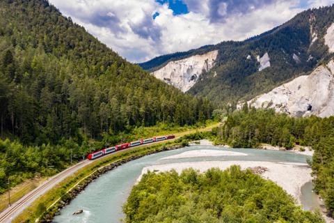 Lucerna: Excursão particular aos Alpes Suíços e Lucerna do Glacier ExpressPasse de trem premium da Glacier Express