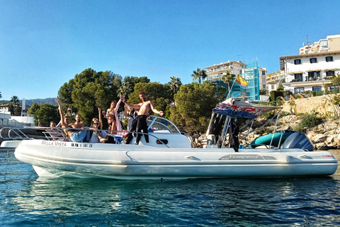 Palma Mallorca : Excursion en bateau privé avec jouets aquatiques
