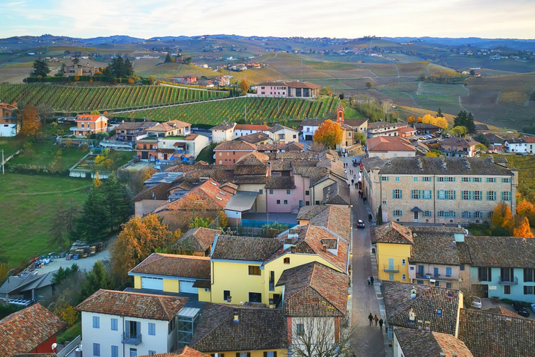 Au départ de Milan : Dégustation de vin Barolo, visite d&#039;Alba et visite du château