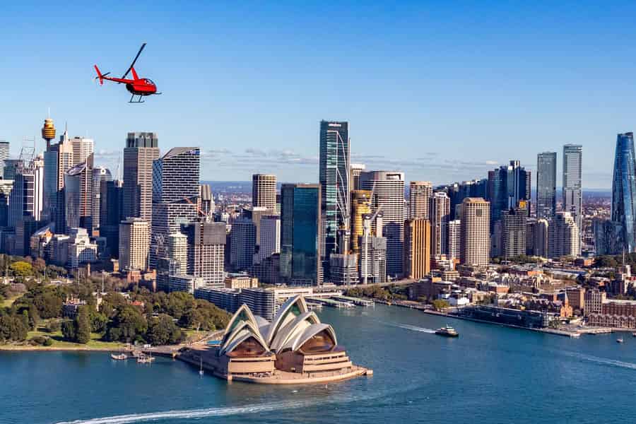 Sydney Harbour: 20-minütiger privater Helikopterflug für 2 Personen. Foto: GetYourGuide Sydney Harbour: 20-minütiger privater Helikopterflug für 2 Personen. Foto: GetYourGuide