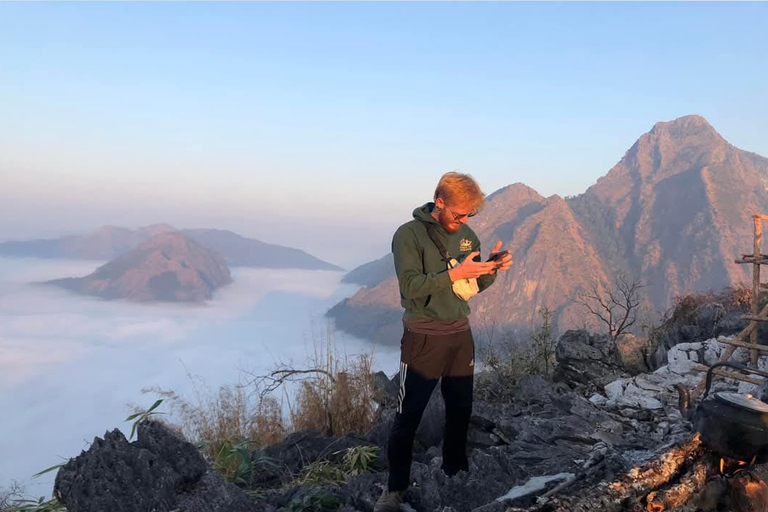 Overnachting Camping Bij nong khiaw uitkijkpunt, 360 uitzicht