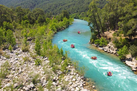 Antalya : Combo Rafting étonnant avec Zipline, 4X4 Quad, Jeep5 en 1 Raft+Buggy ou Quad+Zipline+Jeep+Trekking