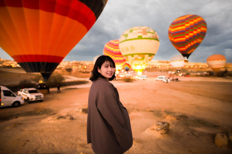 كابادوكيا مشاهدة المنطاد مع النقل والتصوير الفوتوغرافيكابادوكيا: مشاهدة البالون مع النقل والتقاط