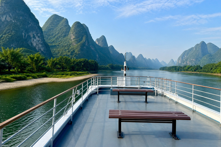 Guilin: Li River Cruise to Yangshuo with Optional Cave Tour 4-Star Cruise Ticket + Lunch + Pickup