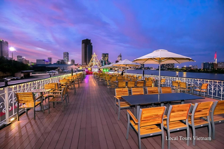 Romantic Saigon Dinner On Cruise Tour With Private Table Shared Table On The Cruise & Without Pick-Up and Drop Off