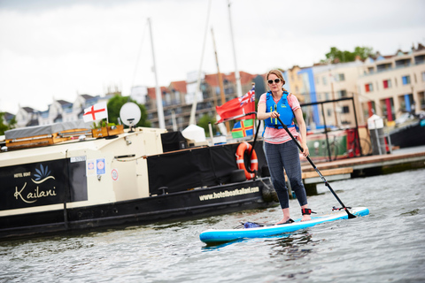 Bristol: Paddleboarden langs de haven