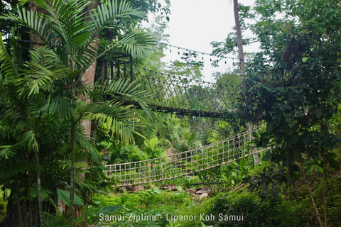 Koh Samui: Samui Zipline Adventure with Transfer service Zipline B - 16 Platforms