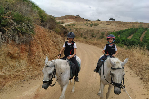 Málaga: Guided tour on horseback in the Guadalhorce Valley Malaga: Guided tour on horseback through the Guadalhorce Valley in french language