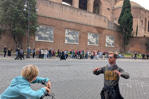 Roma: tour guiado en bici o bici eléctrica con guía localOpción de bicicleta