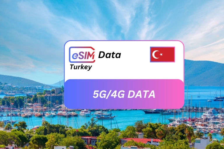 Bodrum: Turkey Seamless eSIM Roaming Data Plan for Travelers 20GB /30 Days